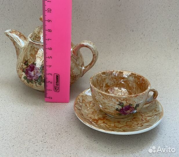 Набор посуды для кукольного чаепития винтаж