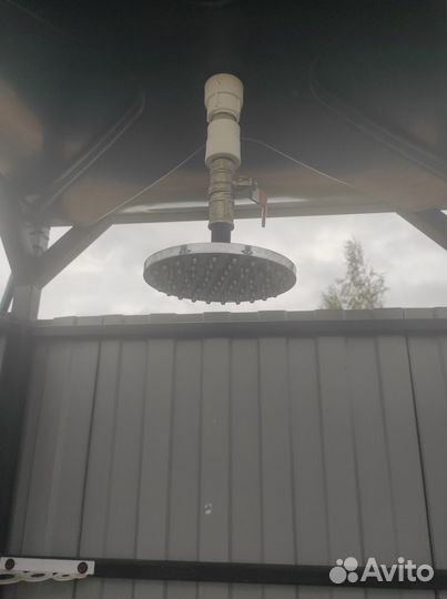 Летний душ для дачи с подогревом