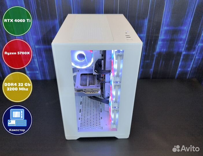 Сборка пк AMD5700X-RTX4060Ti-32DDR4-KYB4239617-A520