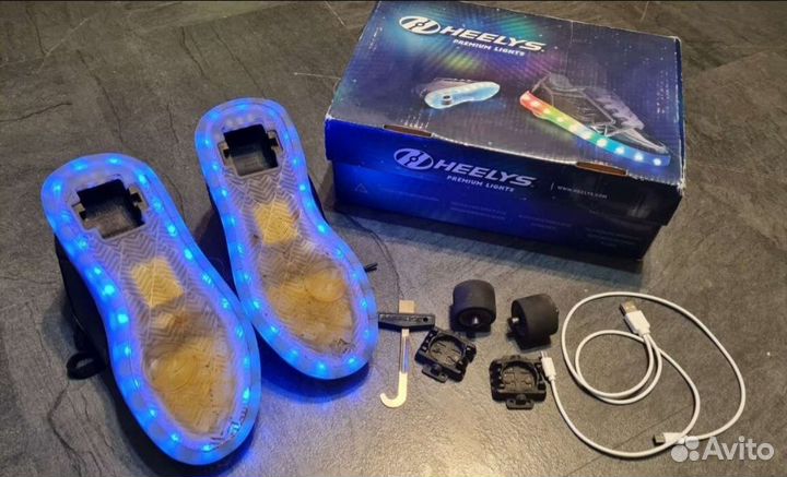 Кроссовки с роликами Heelys 34 размер