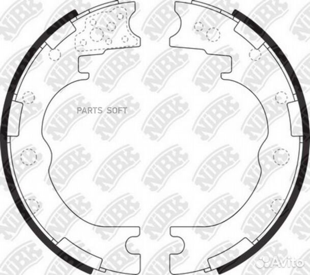 Nibk FN0039 FN0039-nibk колодки барабанные\ Toyota