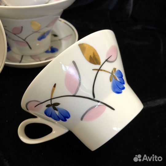 Чайные пары Подснежник Дулево
