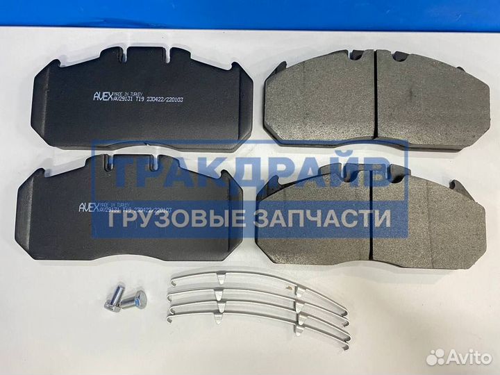 Колодки тормозные дисковые Рено Магнум супорта Меритор Эльза 2