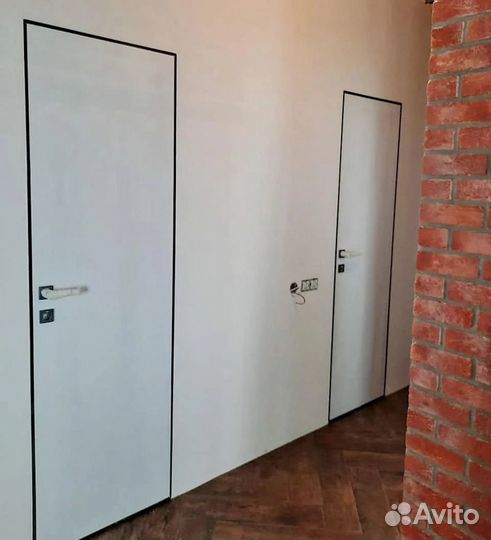 Двери invisible - Алюминиевая кромка с 4х сторон