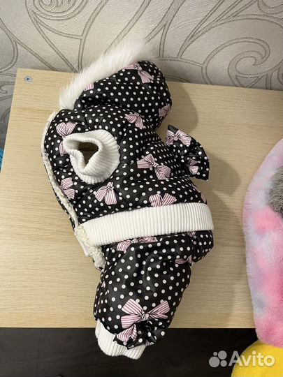 Зимний комбинезон для маленькой собаки