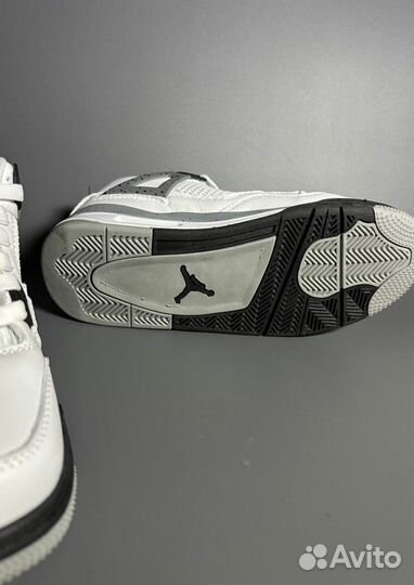 Кроссовки Air Jordan 4 White Oreo Люкс