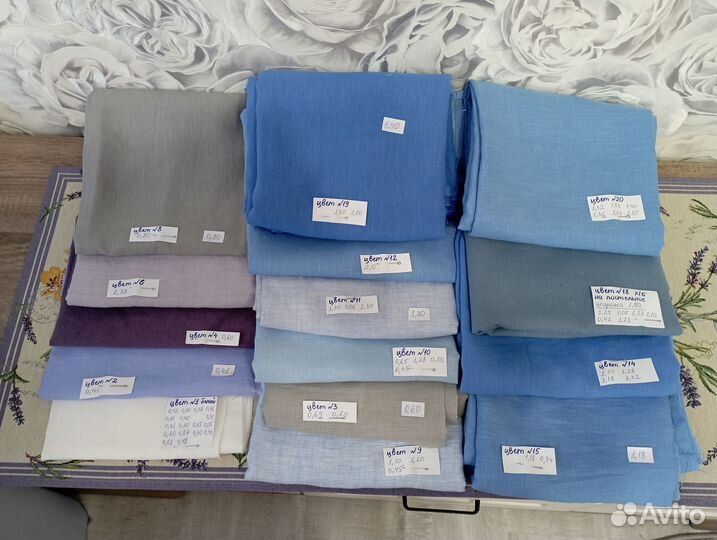 Лен, мерный лоскут