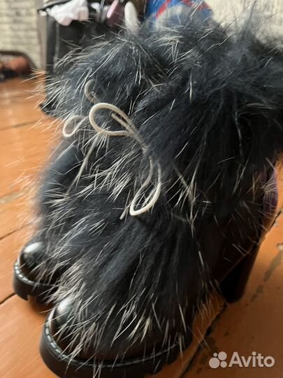 Ботильоны натуральная кожа 40(ручной работы)