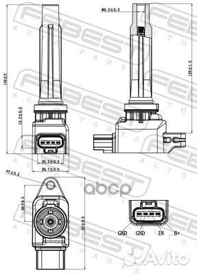 Катушка зажигания 05640002 Febest