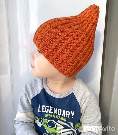 Шапочка из мериноса (Италия), 46-52 см Новая