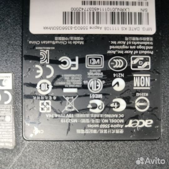 Ноутбук Acer aspire 5560