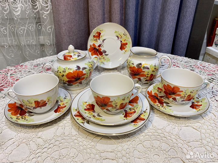 Чайный сервиз «Цветы юга» лфз попредметнее