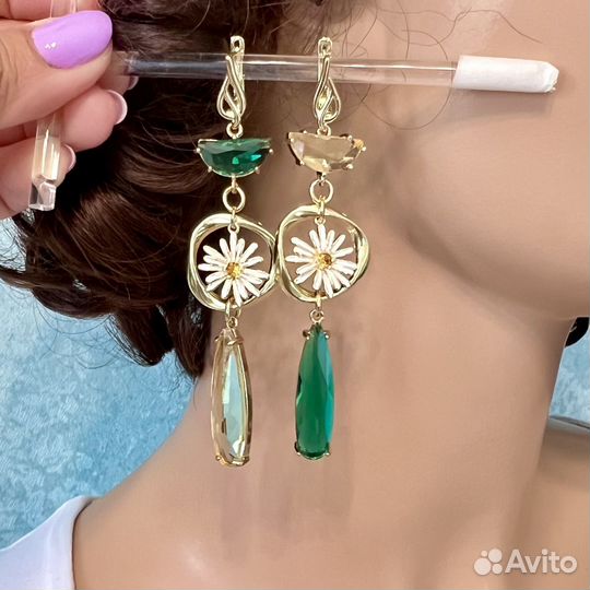 Длинные серьги