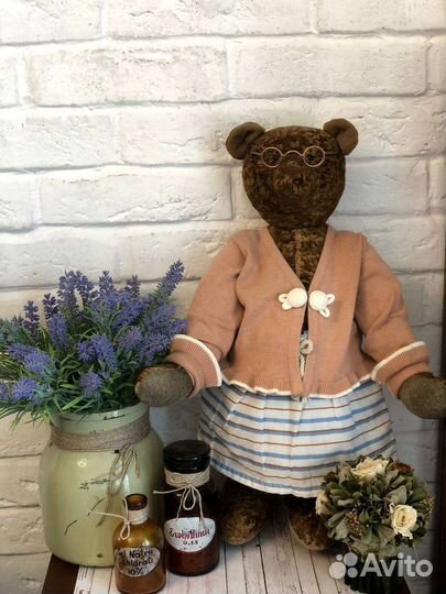 Мишка Тедди:советский плюшевый медведь ручная рабо