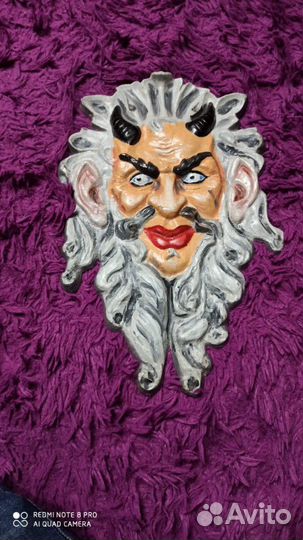 Маска интерьерная. черт. бес
