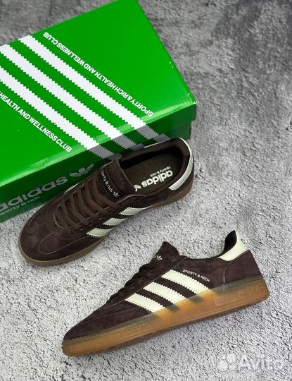 Adidas spezial sporty rich замшевые коричневые