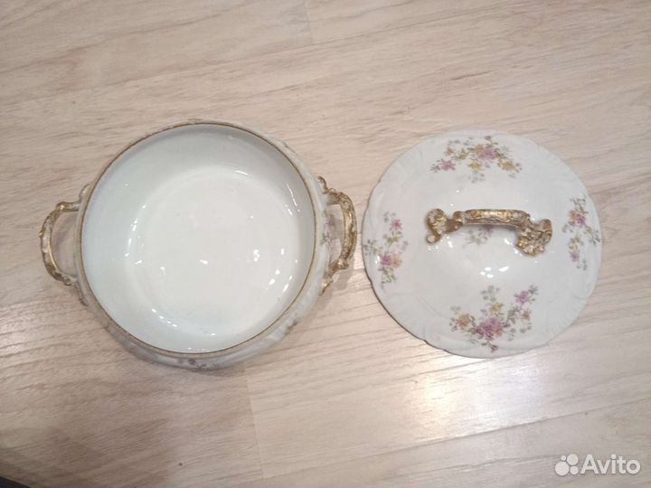 Фарфоровая супница Лимож Франция (кон 19 нач 20 в)