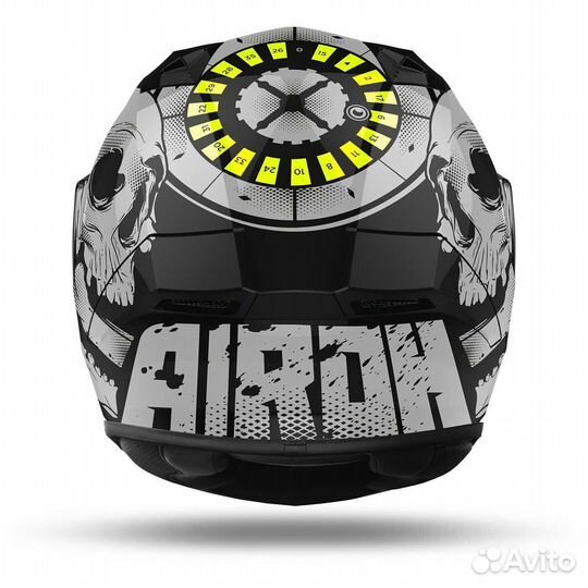 Full Face Мотошлем Airoh valor Akuna Yellow Fluo P