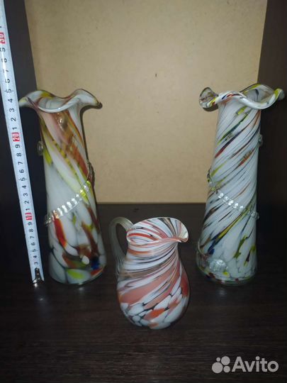 Ваза цветное стекло