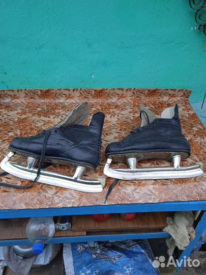 Коньки хоккейные времени СССР
