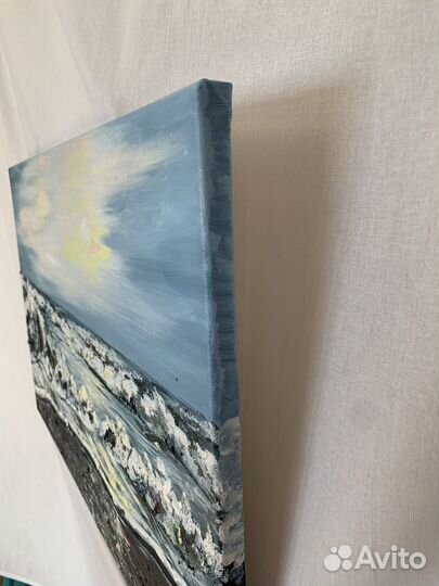 Картина маслом на холсте море интерьерная картина