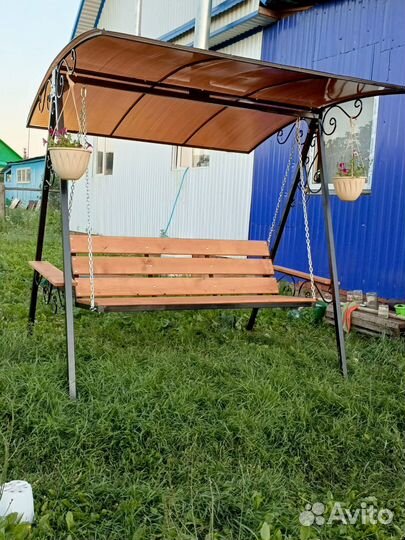Садовые качели кованные