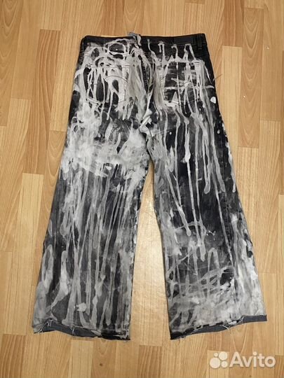 Кастомные джинсы широкие