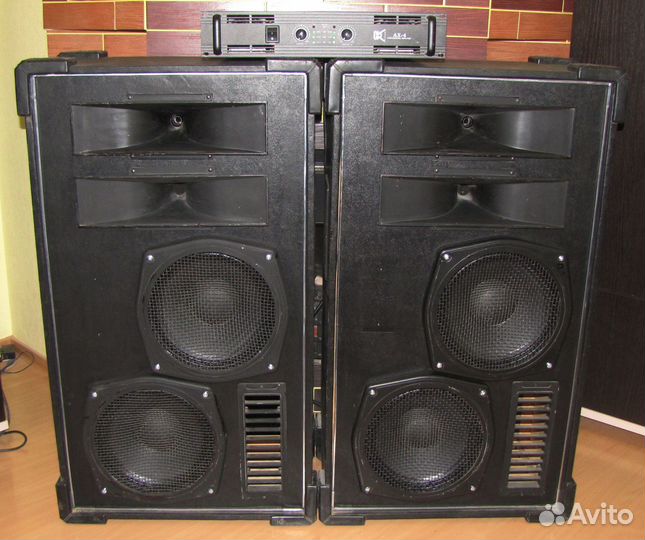 Колонки VA-Pro 4160W 2шт Усилитель звука Quest