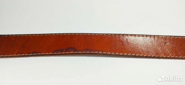 Кожаный ремень без пряжки