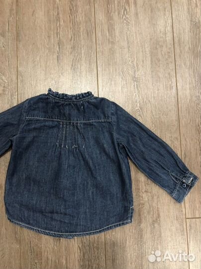 Джинсовая рубашка для девочки