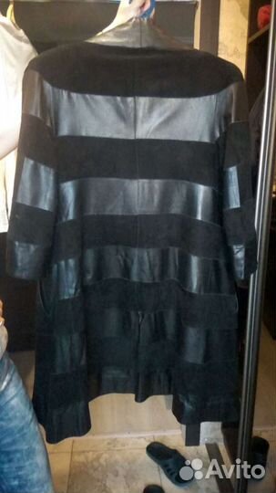 Кожаный плащ женский 46 (М) Италия, Prima Pelle