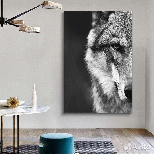 Уникальная картина маслом волк