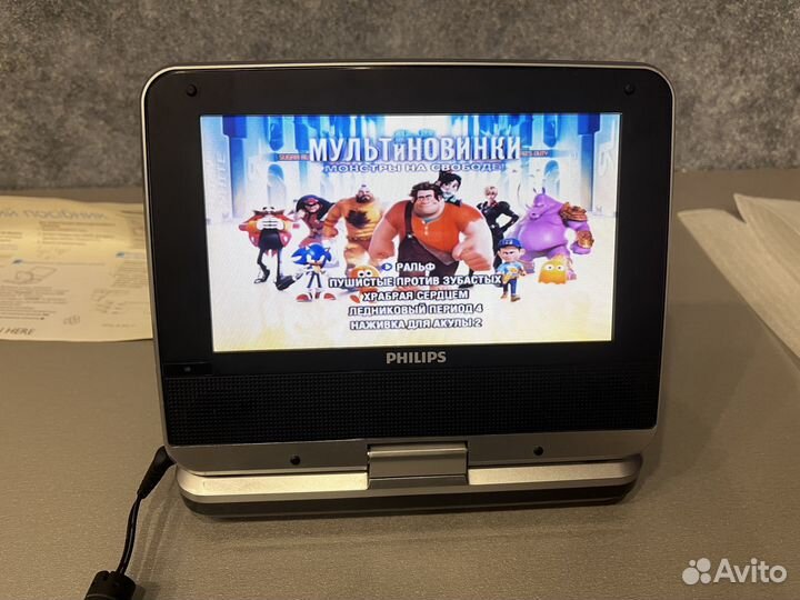 Портативный dvd плеер philips