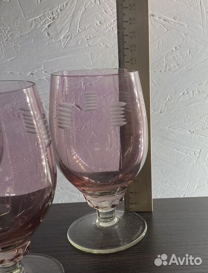 Бокалы марганцевое стекло