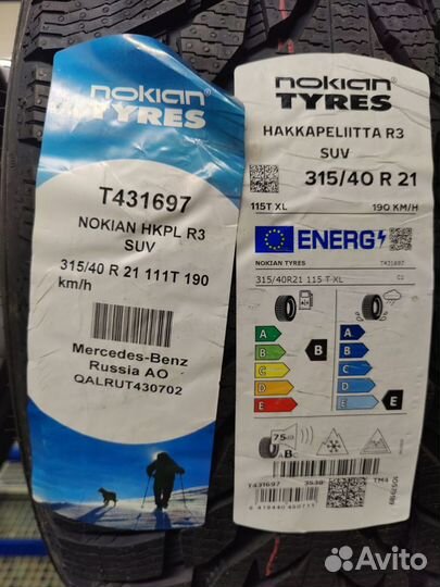 Nokian Tyres Hakkapeliitta R3 315/40 R21 115T