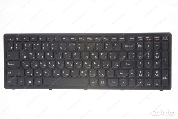 Клавиатура Lenovo G500S, S500, Z510, черная, без р