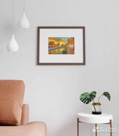 Картина маслом осень