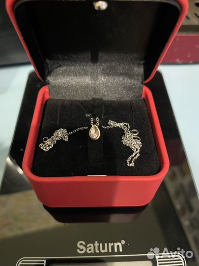 Подвеска золотая с бриллиантом