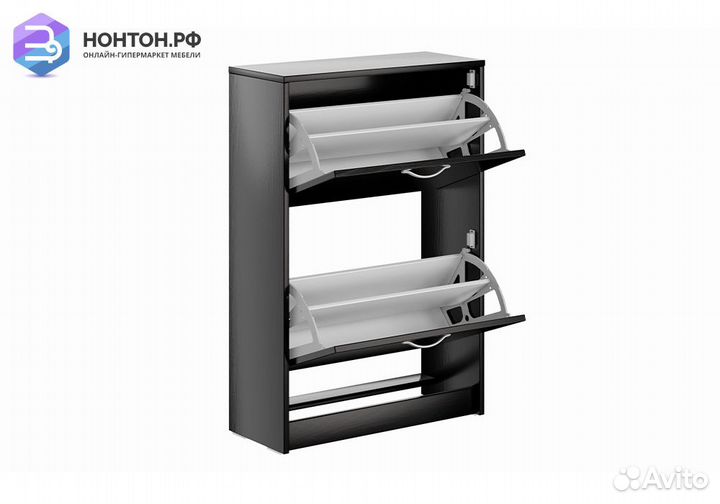 Тумба для обуви Орион 2 ячейки дуб венге