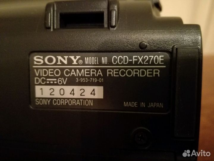 Видеокамера sony CCD-FX270