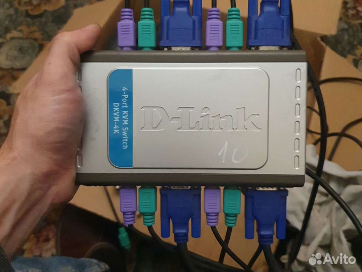 4 port kvm переключатель djvm-4K