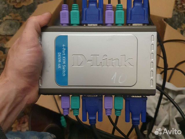 4 port kvm переключатель djvm-4K