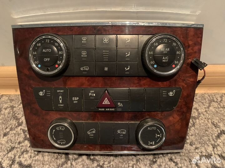 Панель управления климатом Mercedes X164 в сборе