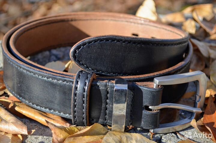Мужской кожаный ремень