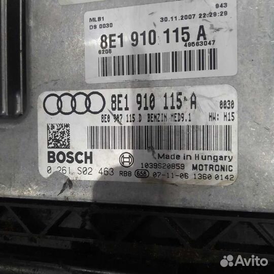 Блок EFI audi ALT BWE A4 8EC 8ED B7 8E0910115A