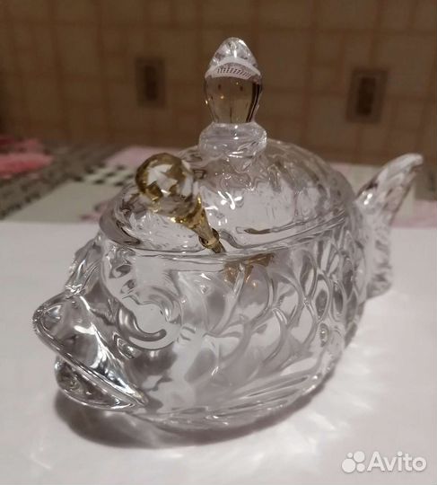 Хрустальная икорница