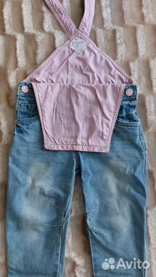Джинсовый комбинезон для девочки
