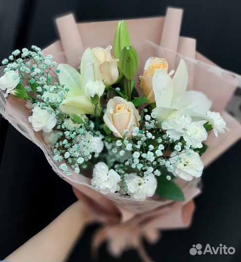 Живые цветы букеты