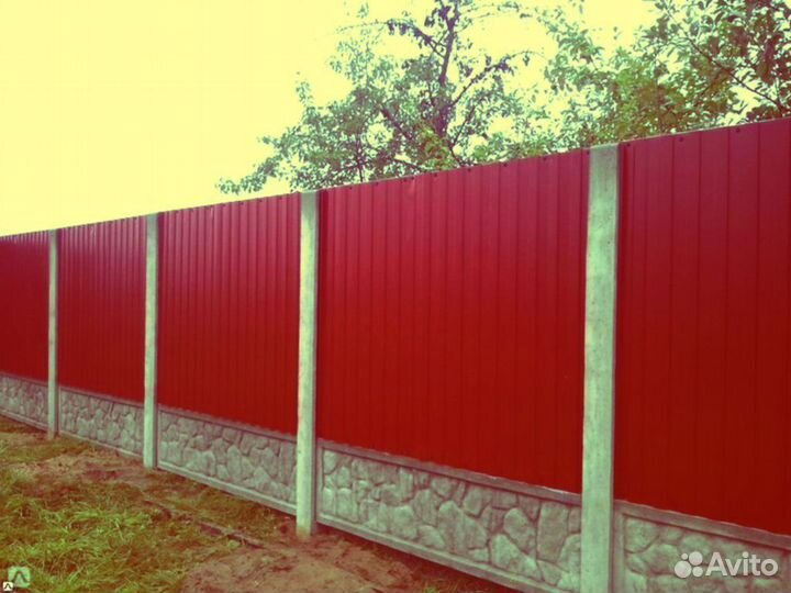 Забор из профлиста