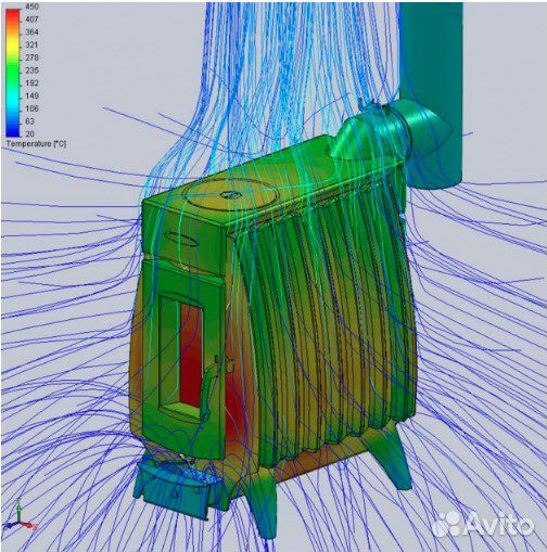 Печь длительного горения Огонь Батарея 7